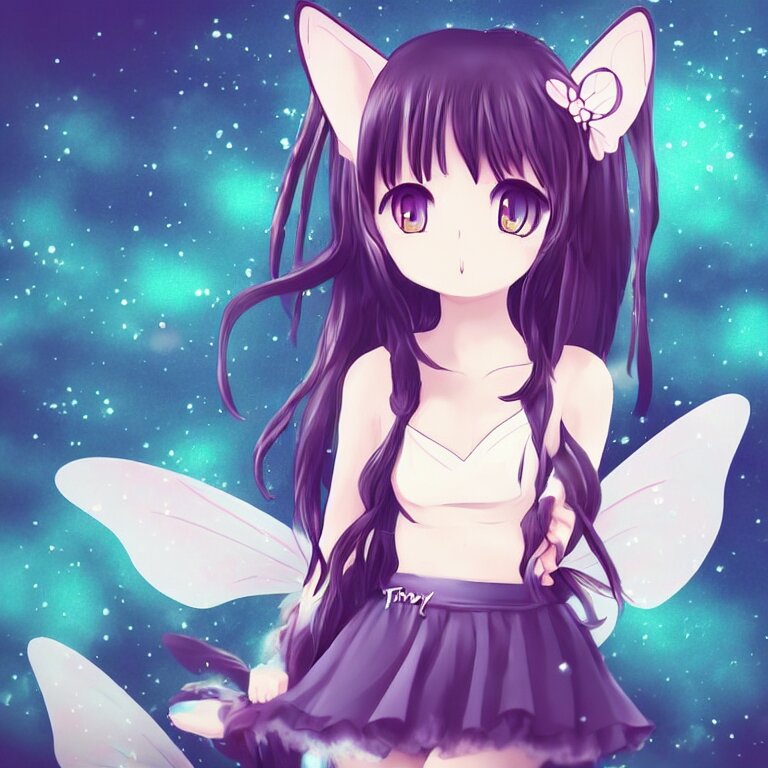 anime girl fairy wings