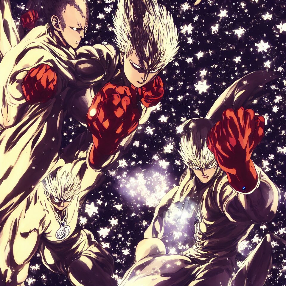 cosmic garou from one punch man in an expensive matte, Stable Diffusion