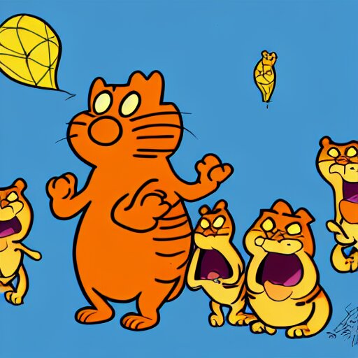 Lexica Garfield drawn by meatcanyon, 4 k, high resolution