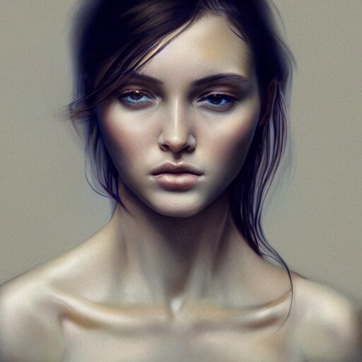 Lexica - Half body portrait of young model, hyperrealism, beauty ...