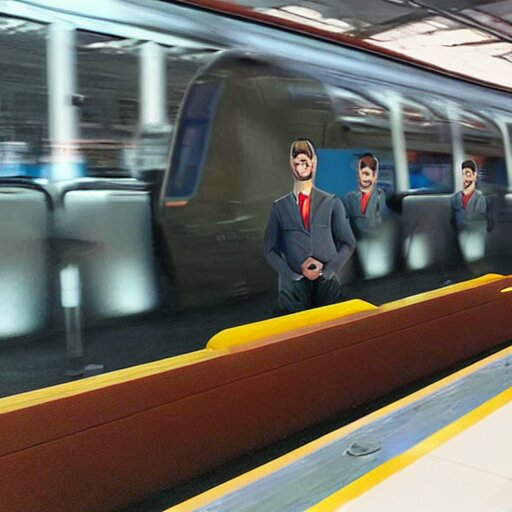 Lexica - Train that looks human with human face, hyper realistic