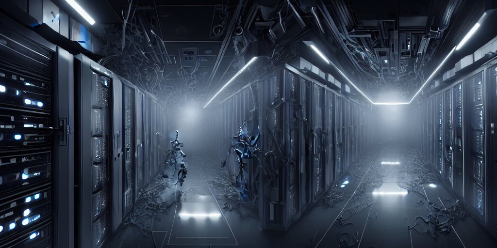 Lexica - Robot bionical parallax volumetric coherent colossal ruined ...