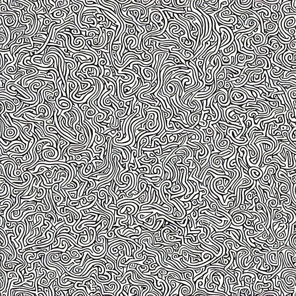 Lexica - Abstract doodle seamless pattern, doodle pattern, abstract ...