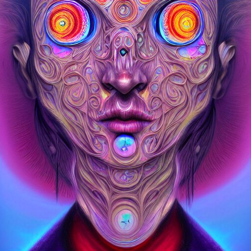 Lexica - An extremely psychedelic portrait of a ghost, surreal, lsd ...