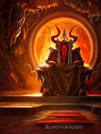 satan on his throne