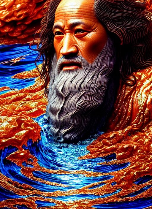 Lexica - Detailed image of moses and the waters were divided, rich deep ...