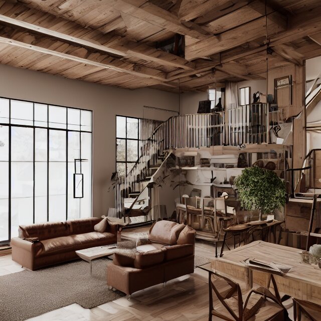 Lexica - Post and beam a - frame interior, tall ceilings and loft ...