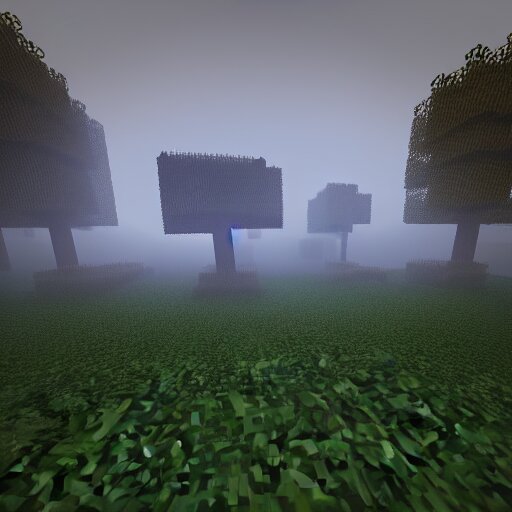 Lexica - Atmospheric render of a forest, minecraft, rendered with ...