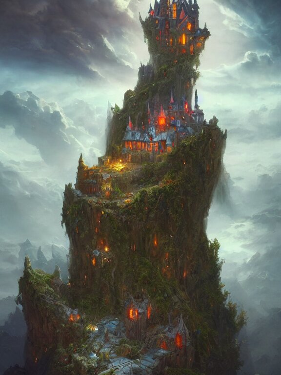 Lexica - Photo Of 8k Ultra Realistic Castle On Cliff Surrounded By 