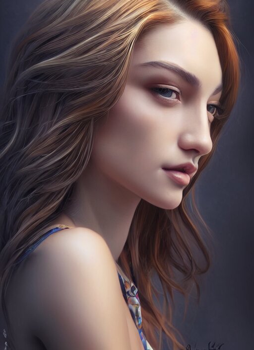 Lexica - Photo of a gorgeous young woman in the style of stefan kostic ...