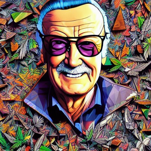 Lexica - Profile picture of stan lee, weed, graffiti, hard edges ...