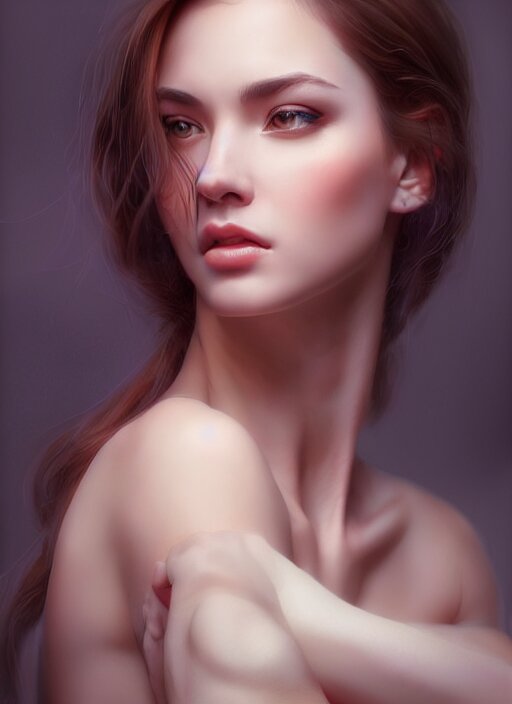 Lexica - Photo of a gorgeous young woman in the style of stefan kostic ...