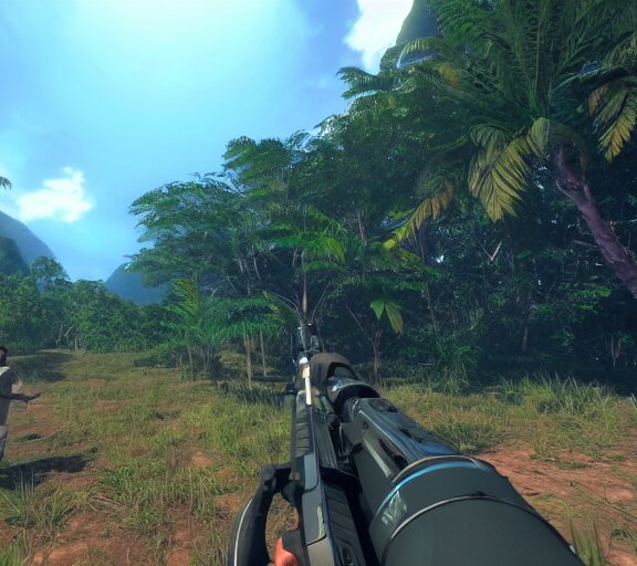 Lexica - First-Person VR gameplay POV screenshot. Walking through Papua ...