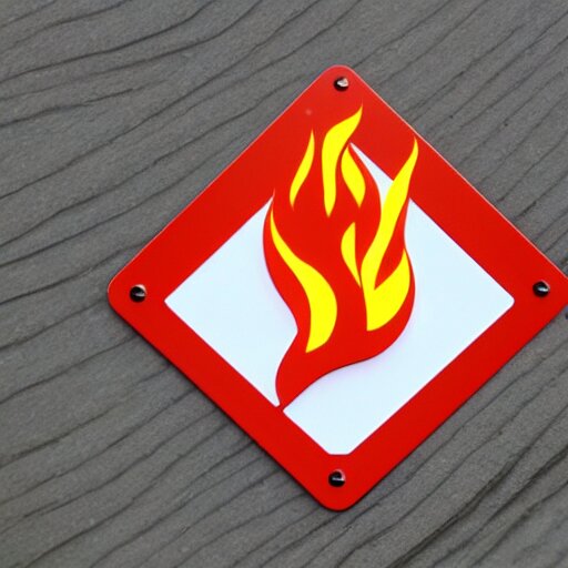 Lexica - Simple yet detailed fire warning label