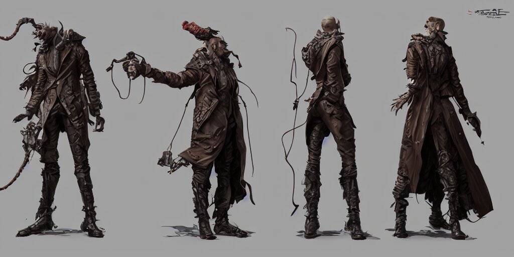 Lexica - George stobbart, character sheet, concept design, contrast ...