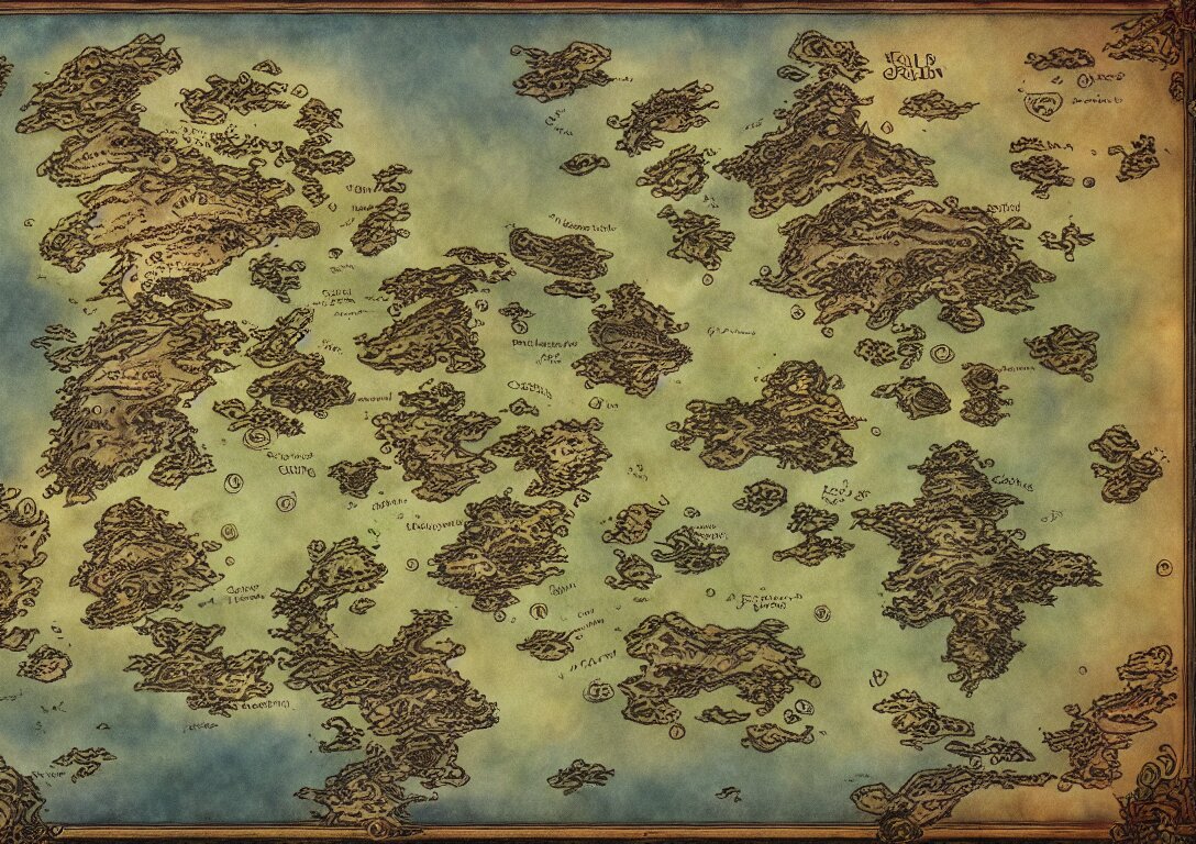Lexica - Simple fantasy map, island empire, by JRR Tolkien and Brian ...