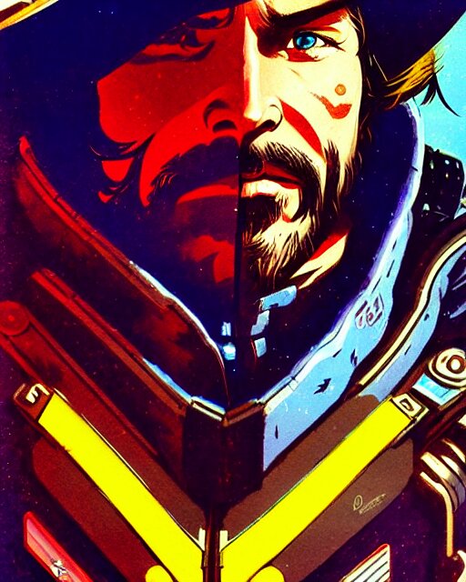 Lexica - Mccree from overwatch, cyber space cowboy, outter space ...