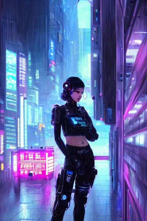 Lexica - Portrait futuristic beautiful cyberpunk female police, in ...
