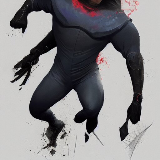 Lexica - A hero named rope man, his suit is black and blue and he has a ...