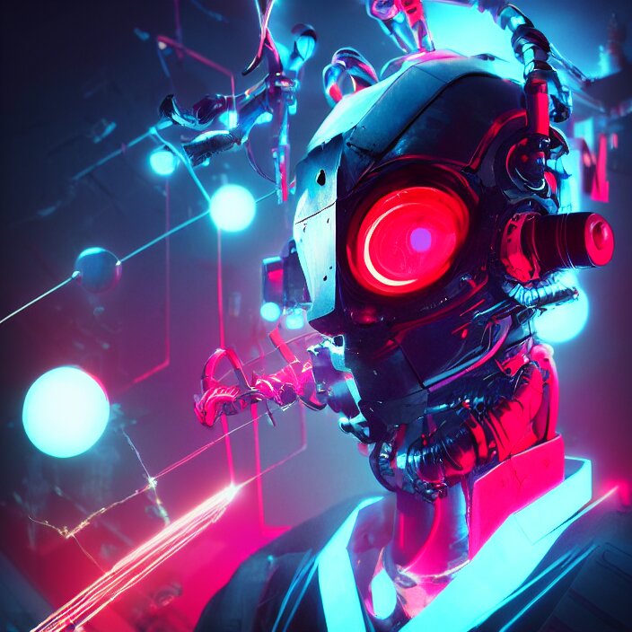 Lexica - Cyber punk, android cannon mindar from japan, oni mask, 3 d ...