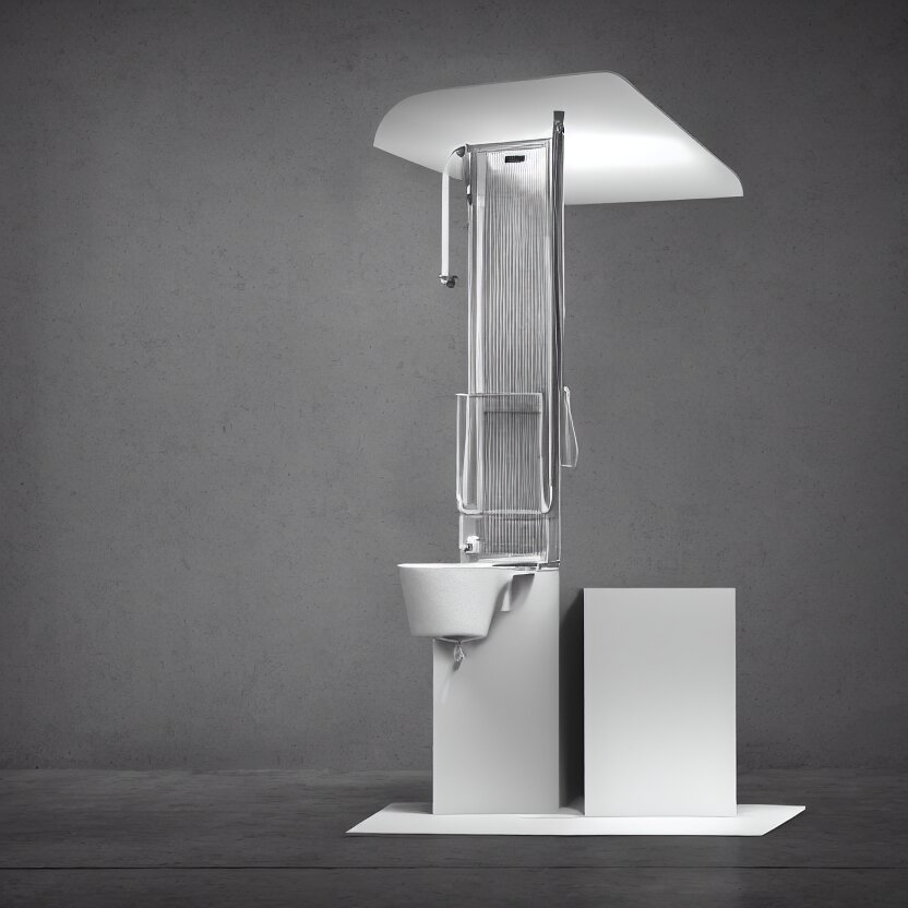 Lexica - An impossible quantum readymade machine named Fontaine, upside ...