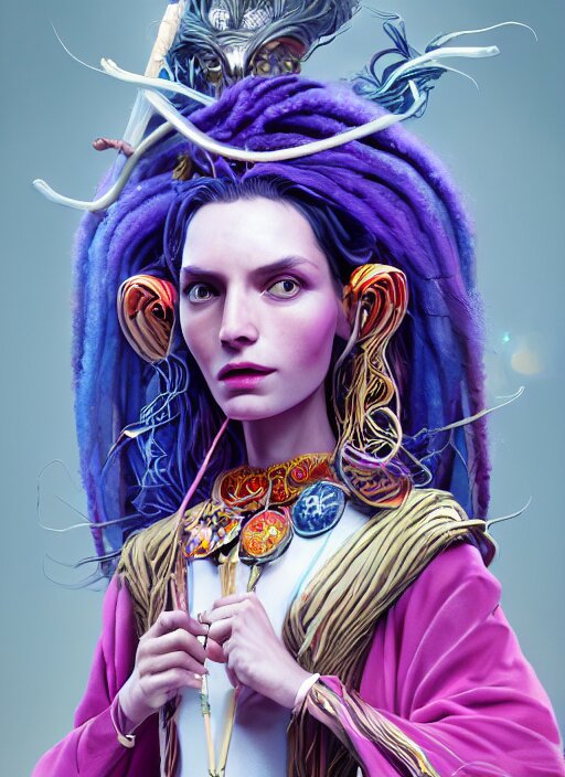 Lexica - An anthropomorphic beautiful goddess female wizard portrait ...
