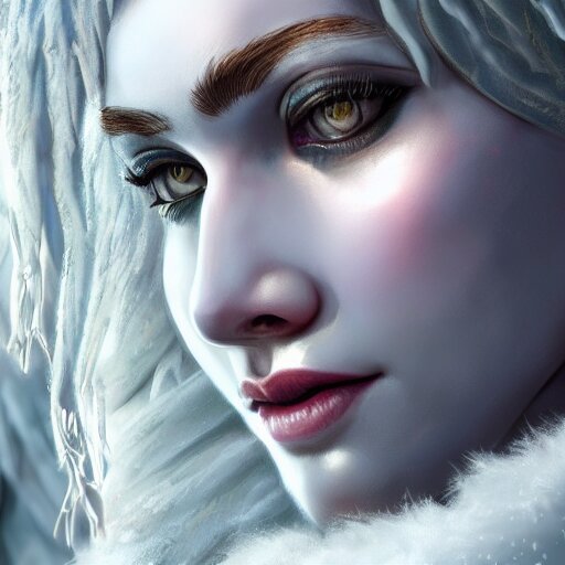 Lexica - Highly detailed close up portrait of Skadi, goddess of winter ...