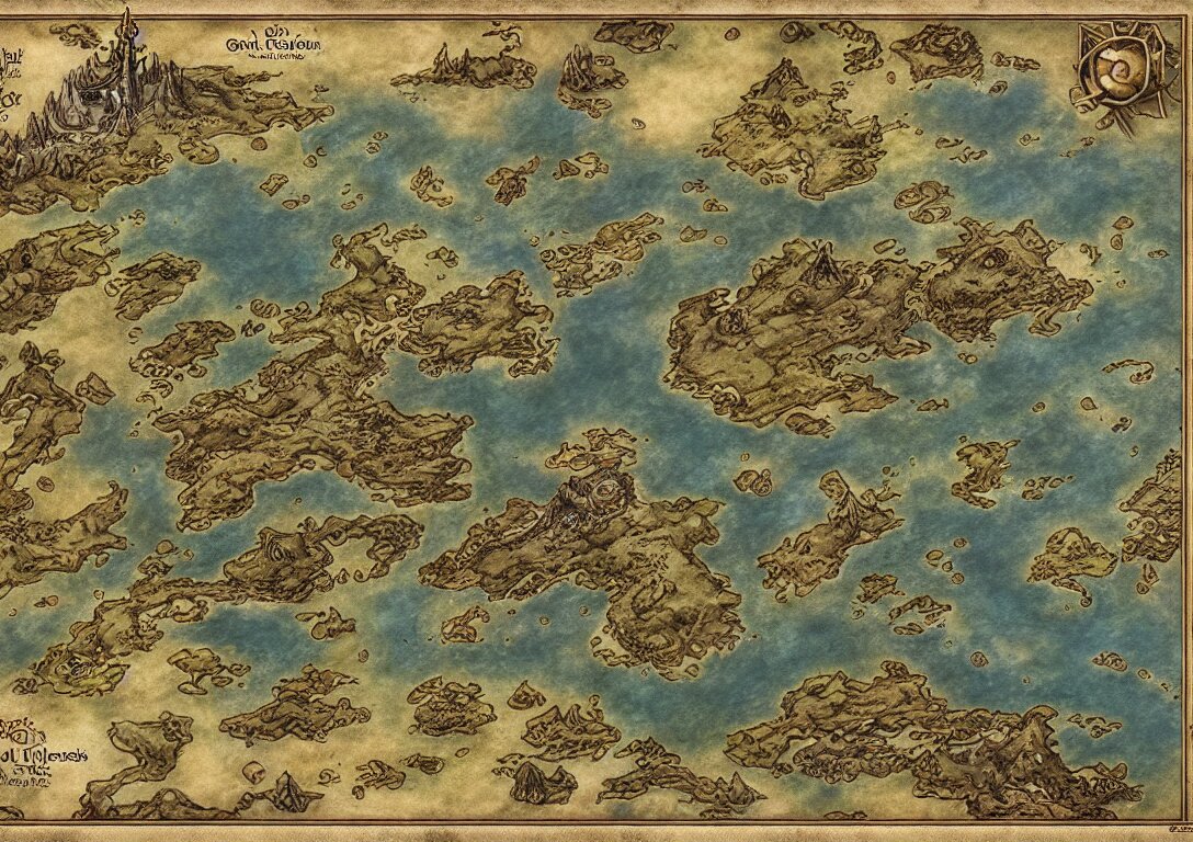 Lexica - Simple fantasy map, island empire, by JRR Tolkien and Brian ...