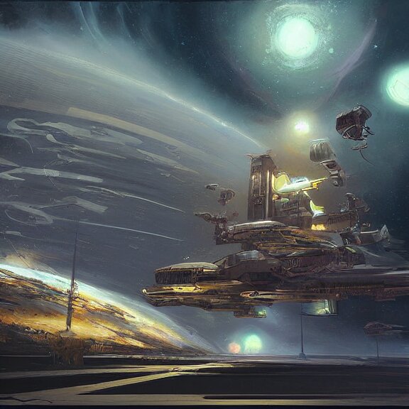 Lexica - A painting in the style of stephan martiniere and in the style ...