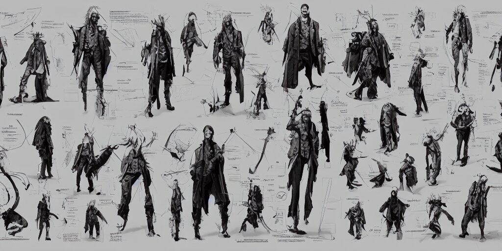 Lexica - John lennon, character sheet, concept design, contrast, hot ...