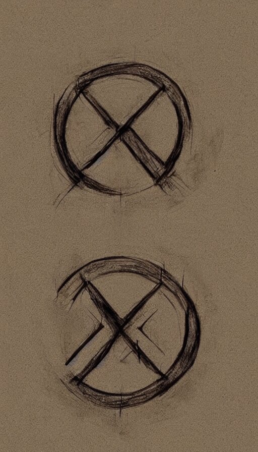 Lexica - Infinity sign drawn in the style of attack on titan