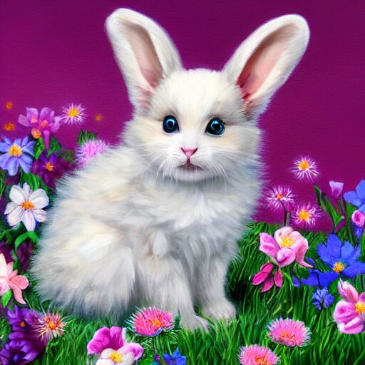 Lexica - Cute fluffy hybrid animal cross between mouse, kitten, and lop ...