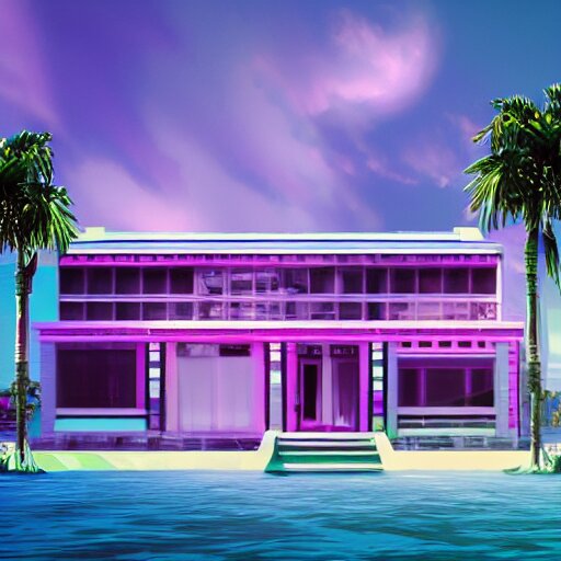 Lexica - Vaporwave house, concept