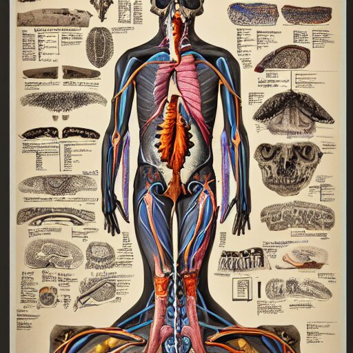 Lexica - Highly Detailed Labeled Medical Anatomy Poster, Anatomical ...