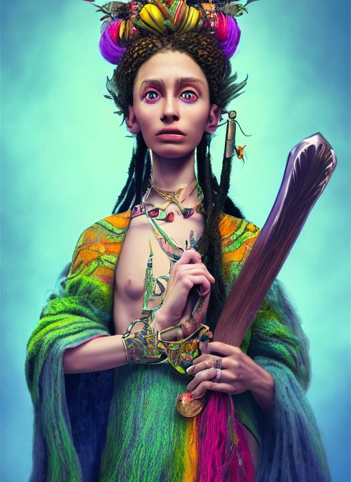 Lexica - An anthropomorphic beautiful goddess female wizard portrait ...