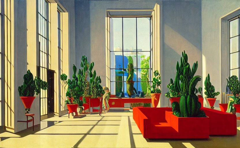 Lexica - An achingly beautiful print of the interior of a modern art ...
