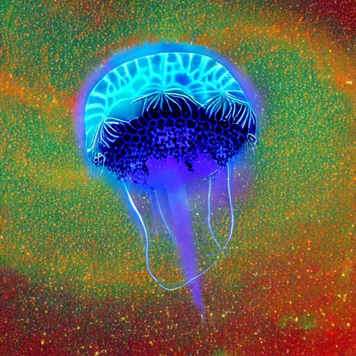Lexica - Astral jellyfish floating through the universe