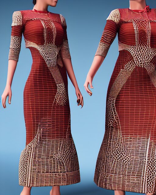marvelous-designer-3d-render-assamese-bihu-mekhela-sador-pattern
