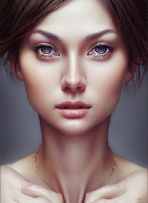 Lexica - Photo of a gorgeous young woman in the style of stefan kostic ...