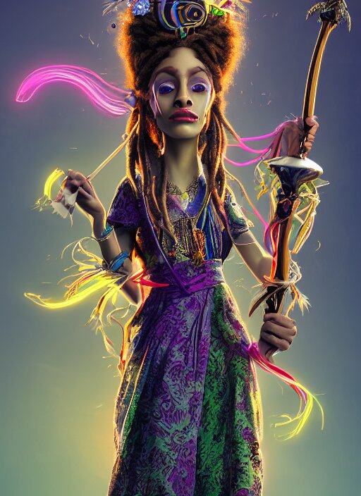 Lexica - An anthropomorphic beautiful goddess female wizard portrait ...