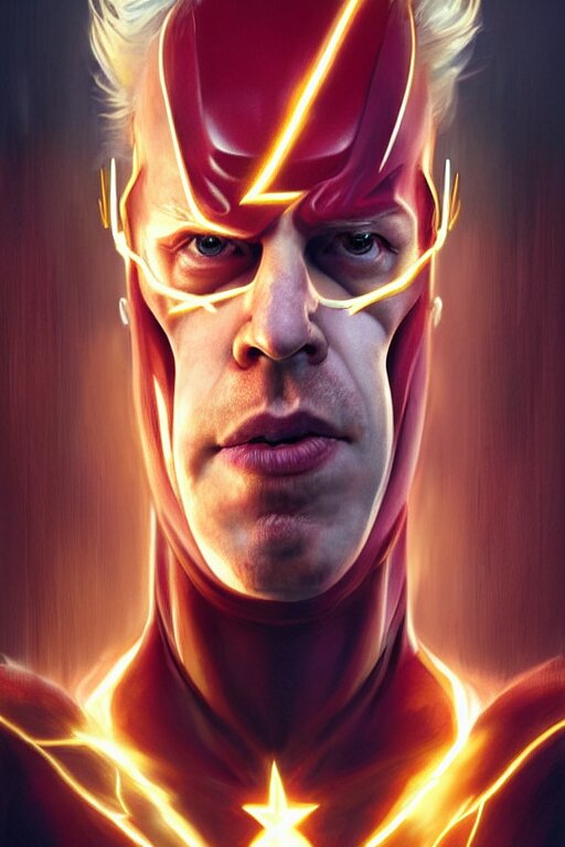 Lexica - Boris Johnson as Flash by Zack Snyder, realistic portrait ...