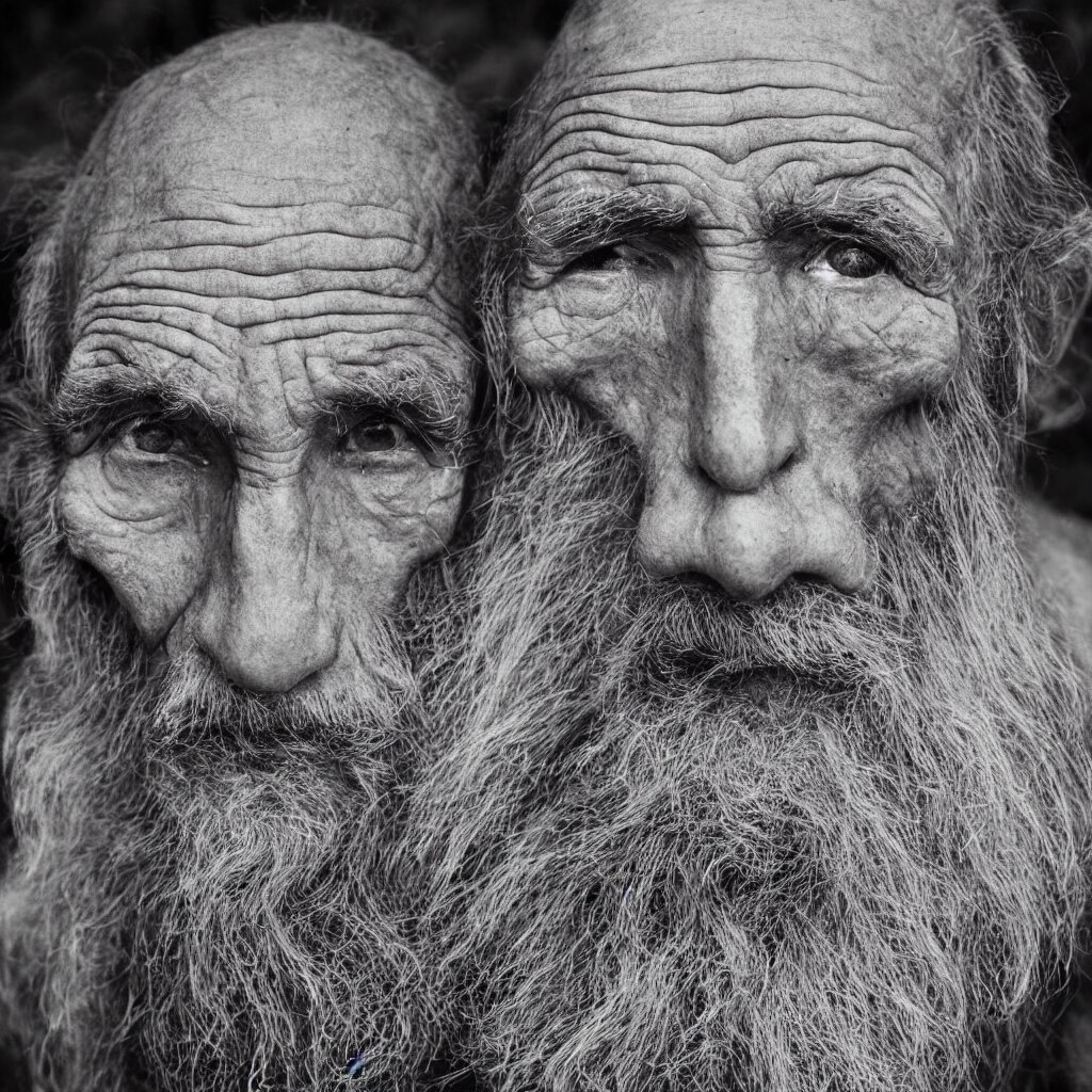Lexica - An ancient man, extreme wrinkles, time weighs heavily, old ...