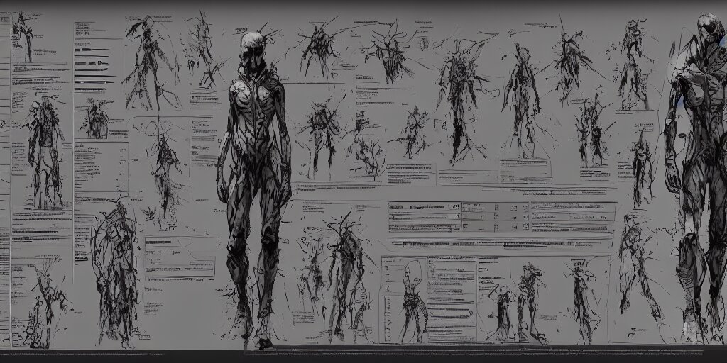 Lexica - The modern prometheus, character sheet, concept design ...