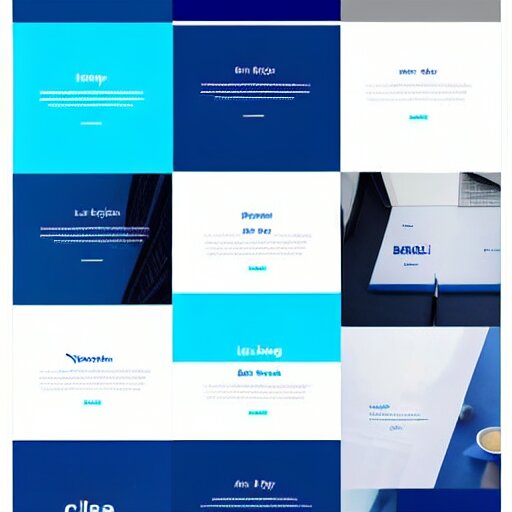 Lexica - Minimalistic clean website brand design portal, blue ...