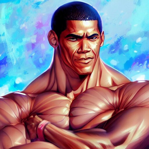 Lexica Anime Portrait Of Obama As A Muscular Anime Boy By Stanley Artgerm Lau Wlop Rossdraws 1007