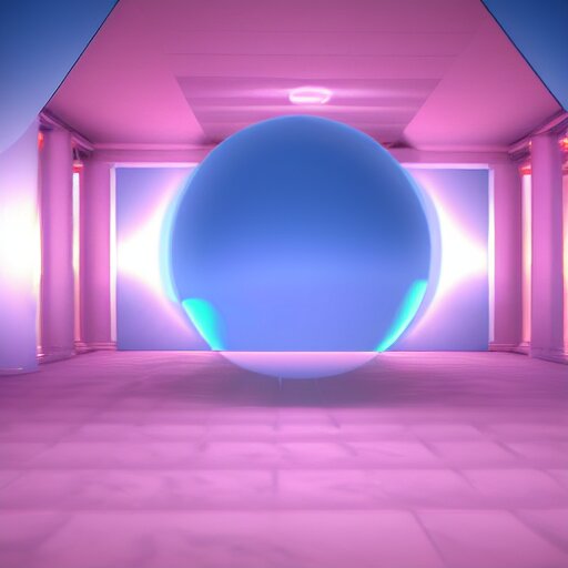 Lexica - Surreal 3 d vaporwave raytraced scene, global illumination ...
