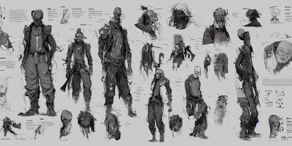 Lexica - H. levi smiley character sheet, concept design, contrast, kim ...
