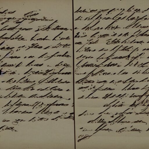 Lexica - Letters falconi cat writing on parchment