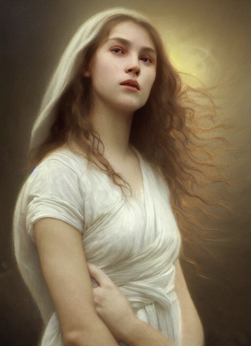 Lexica - Oil painting close up portrait of a contemplative young ...