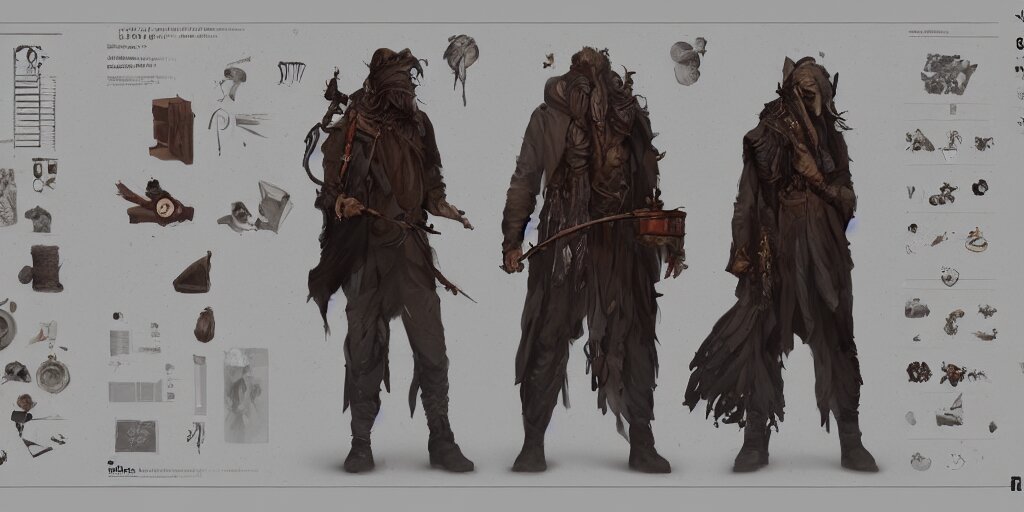 Lexica - Folk musician design, character sheet, Greg Rutkowski ...